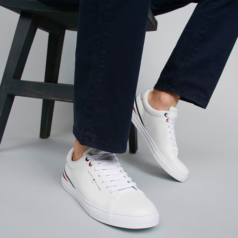 TOMMY HILFIGER - Zapatilla Urbana Hombre Blanco