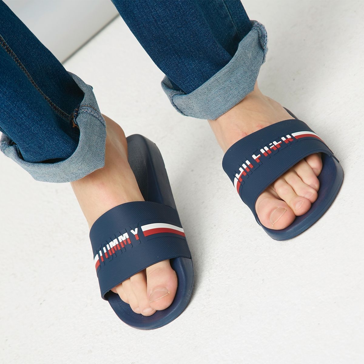 TOMMY HILFIGER - Sandalias Hombre Azul
