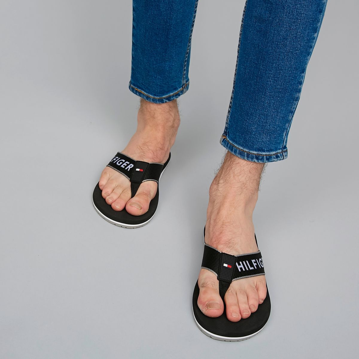 TOMMY HILFIGER - Sandalias Hombre Negro