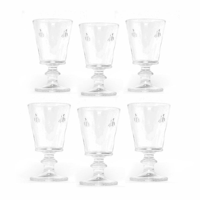 ROBERTA ALLEN - Set de copas vidrio Abejas 6 piezas 290 ml Roberta Allen