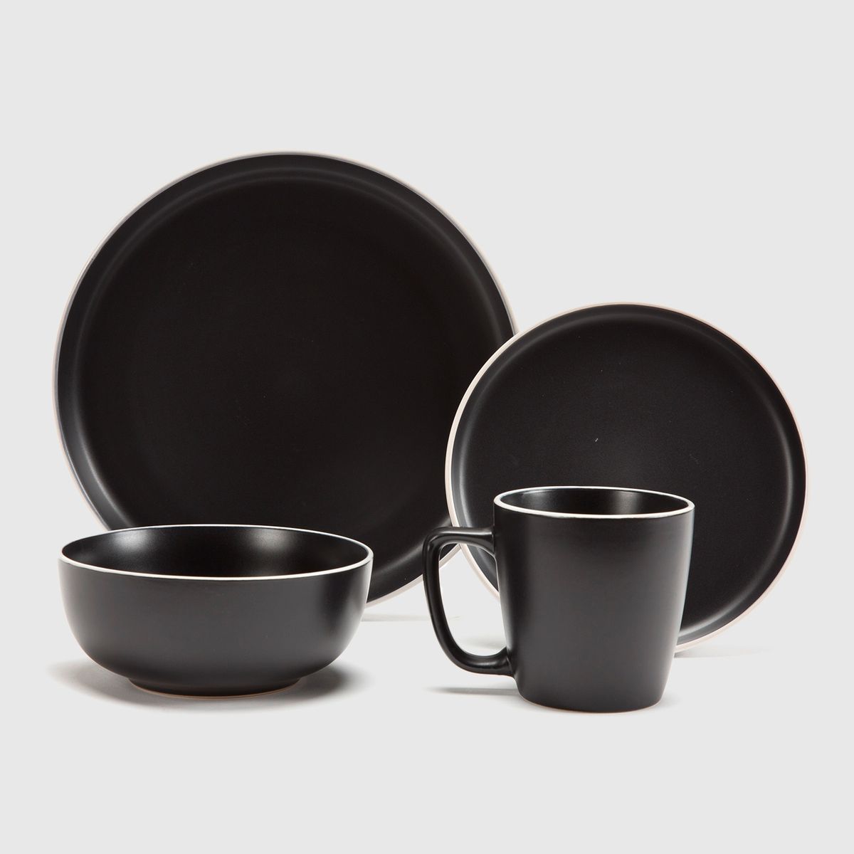 BASEMENT HOME - Juego De Vajilla 24 Piezas Cerámica Arena Basement Home