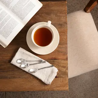 BASEMENT HOME - Set de Cucharas Té Draco Acero Inoxidable 6 Unidades