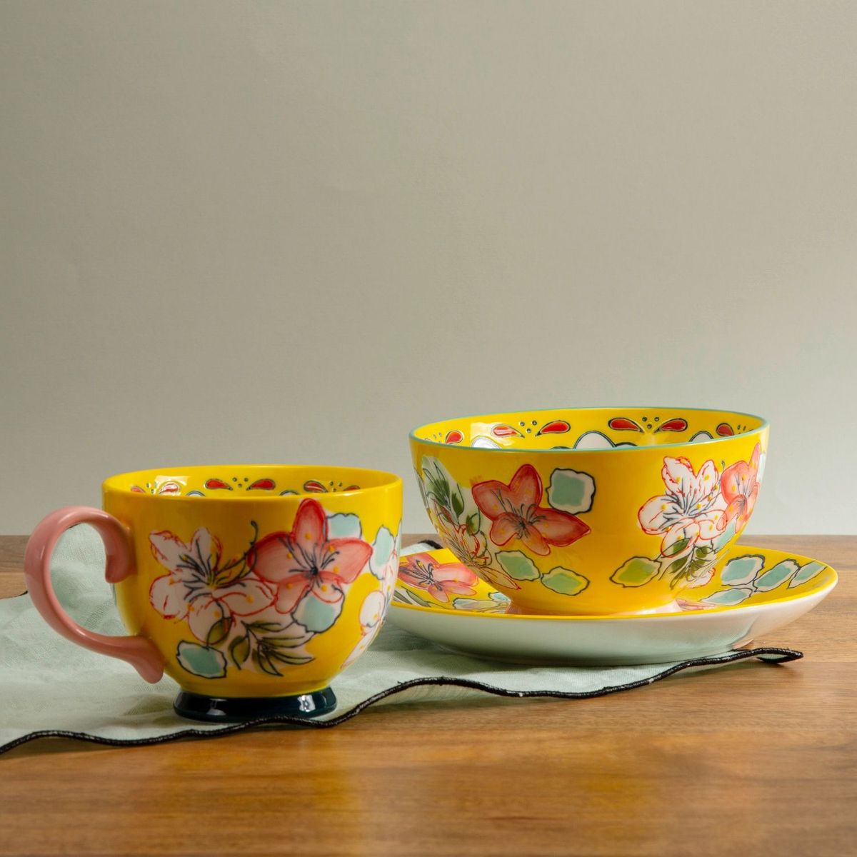 ROBERTA ALLEN - Mugs Flori Gipsy Diseño Floral 15 Cm Roberta Allen
