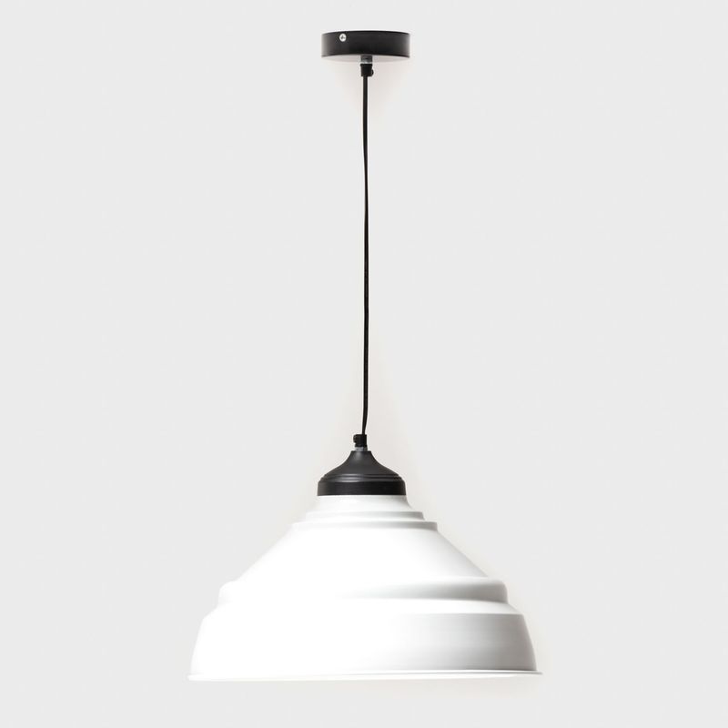 BASEMENT HOME - Lámpara Colgante Metálica Basement Home 60x40 cm Blanca