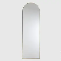 BASEMENT HOME - Espejo Rectangular Dorado 180X40 Cm