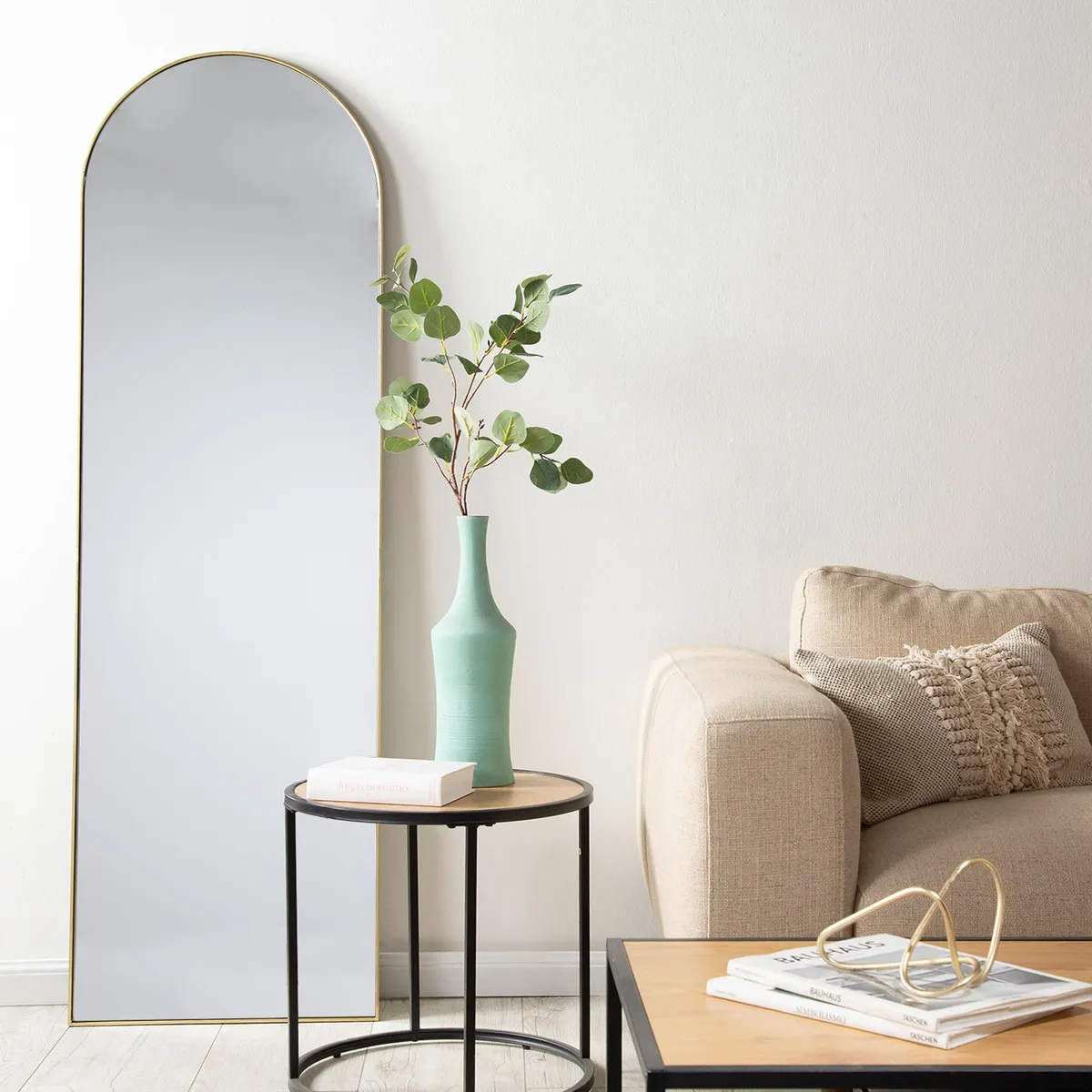 BASEMENT HOME - Espejo Decorativo Pared De Cuerpo Entero Arco 50X160 cm Basement Home
