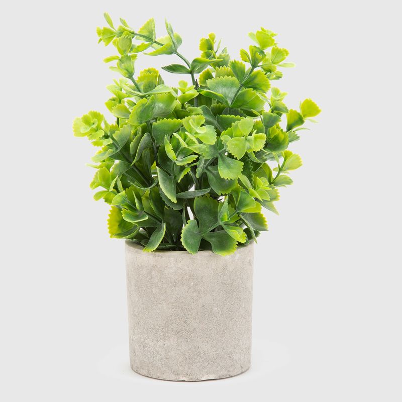 MICA - Planta Artificial Mica en Macetero Gris 24 cm