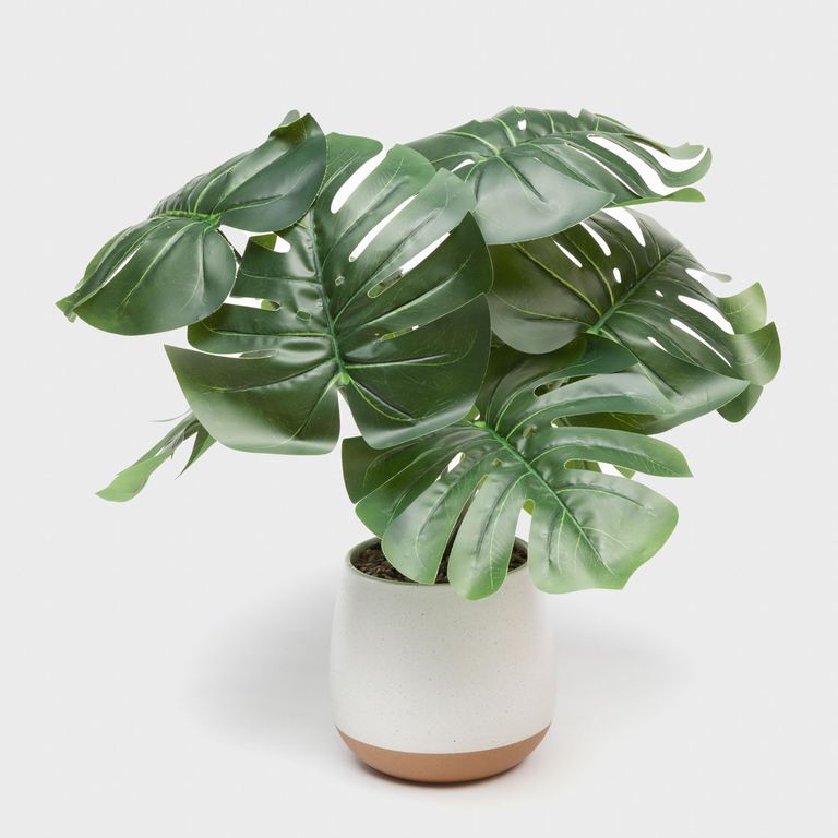 Planta Artificial Monstera 66 cm con Maceta