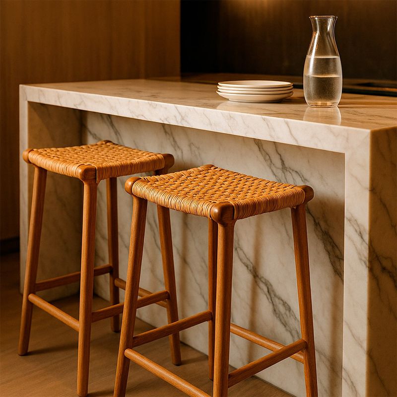 BASEMENT HOME - Silla Bar Rattan New Mindi Basement Home Estilo Industrial
