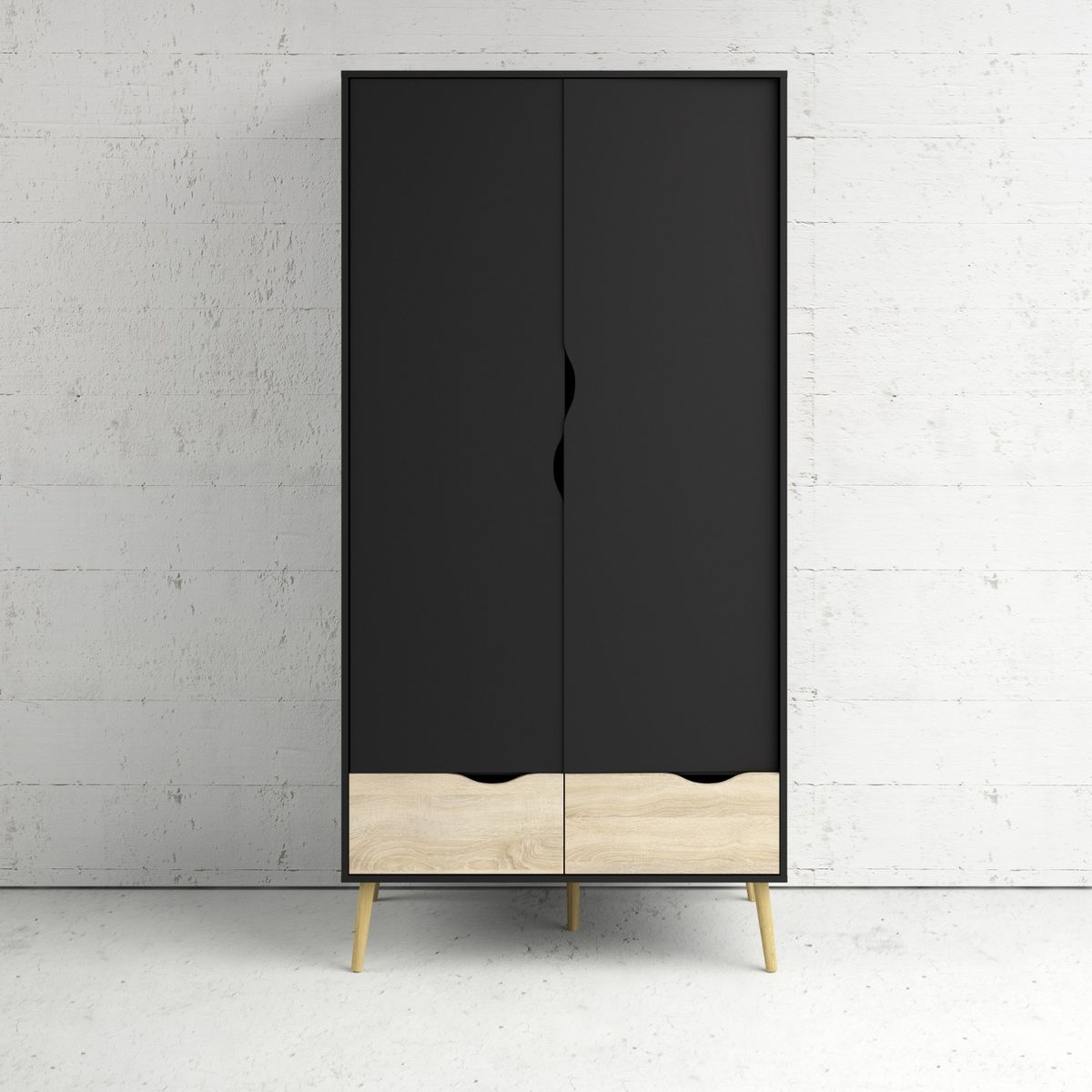 TVILUM - Clóset Oslo 2 Puertas 2 Cajones Tvilum