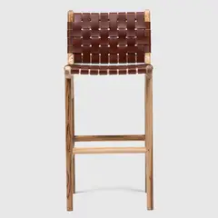 BASEMENT HOME - Silla Bar Cuero Estilo Industrial New Mindi