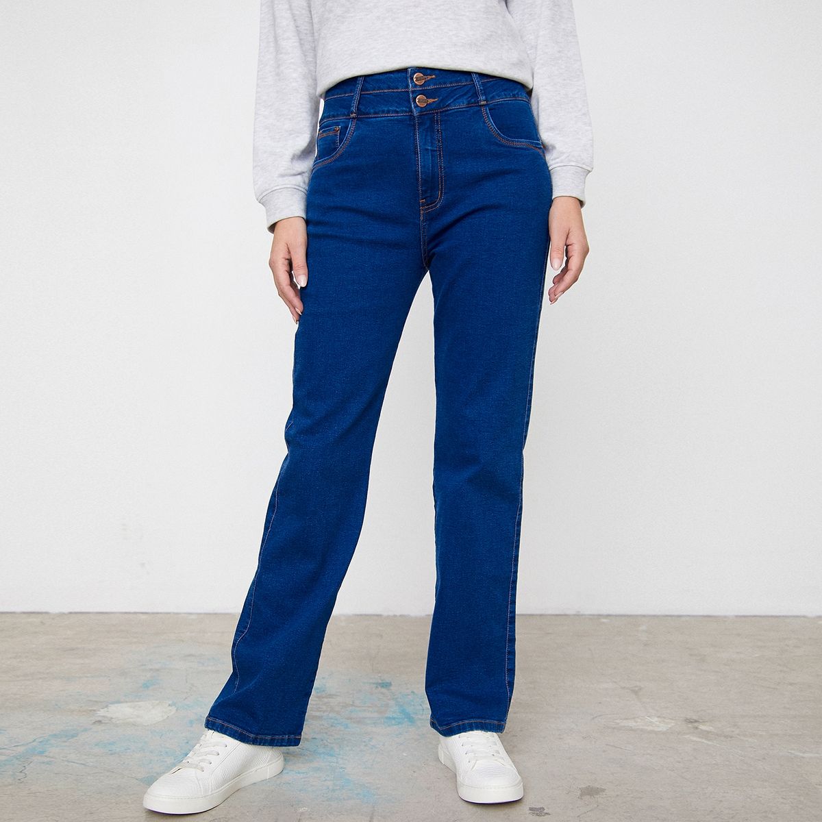 NEWPORT - Newport Jeans Recto Tiro Alto Mujer