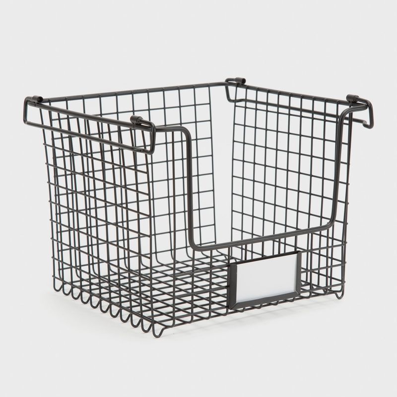 INTERDESIGN - Canasto Cocina Apilable Matte Black Interdesign