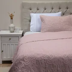 ROBERTA ALLEN - Cubrecama Quilt + Funda De Almohada Paisley Beige