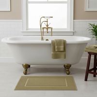 Piso De Baño Combed 100% Algodón 50x70 Cm