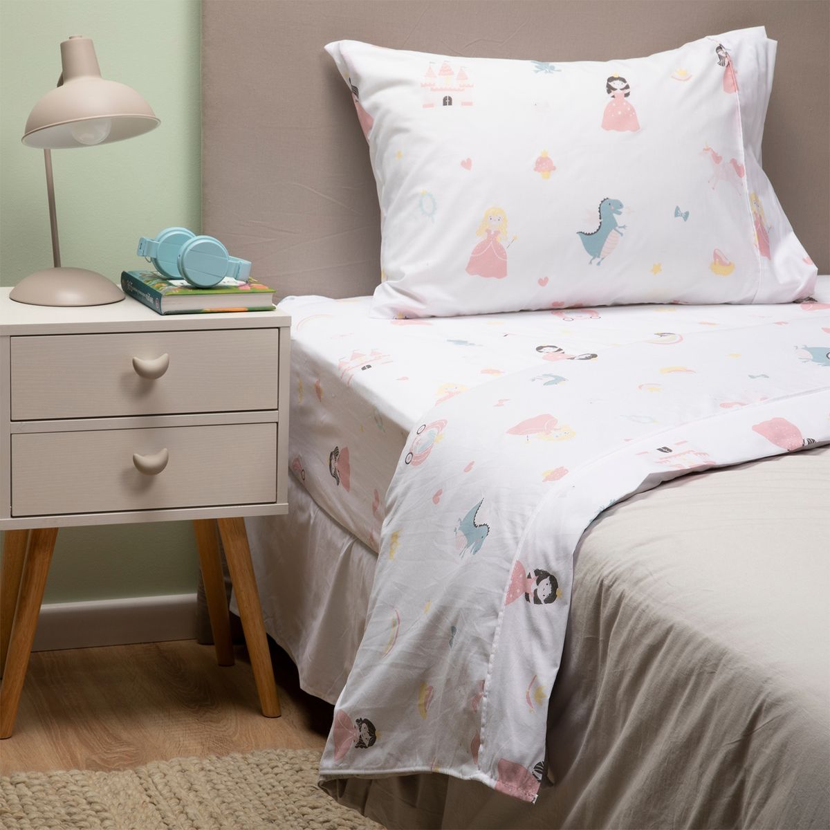 MICA KIDS - Juego de sábanas Polialgodón Infantil Mica Kids