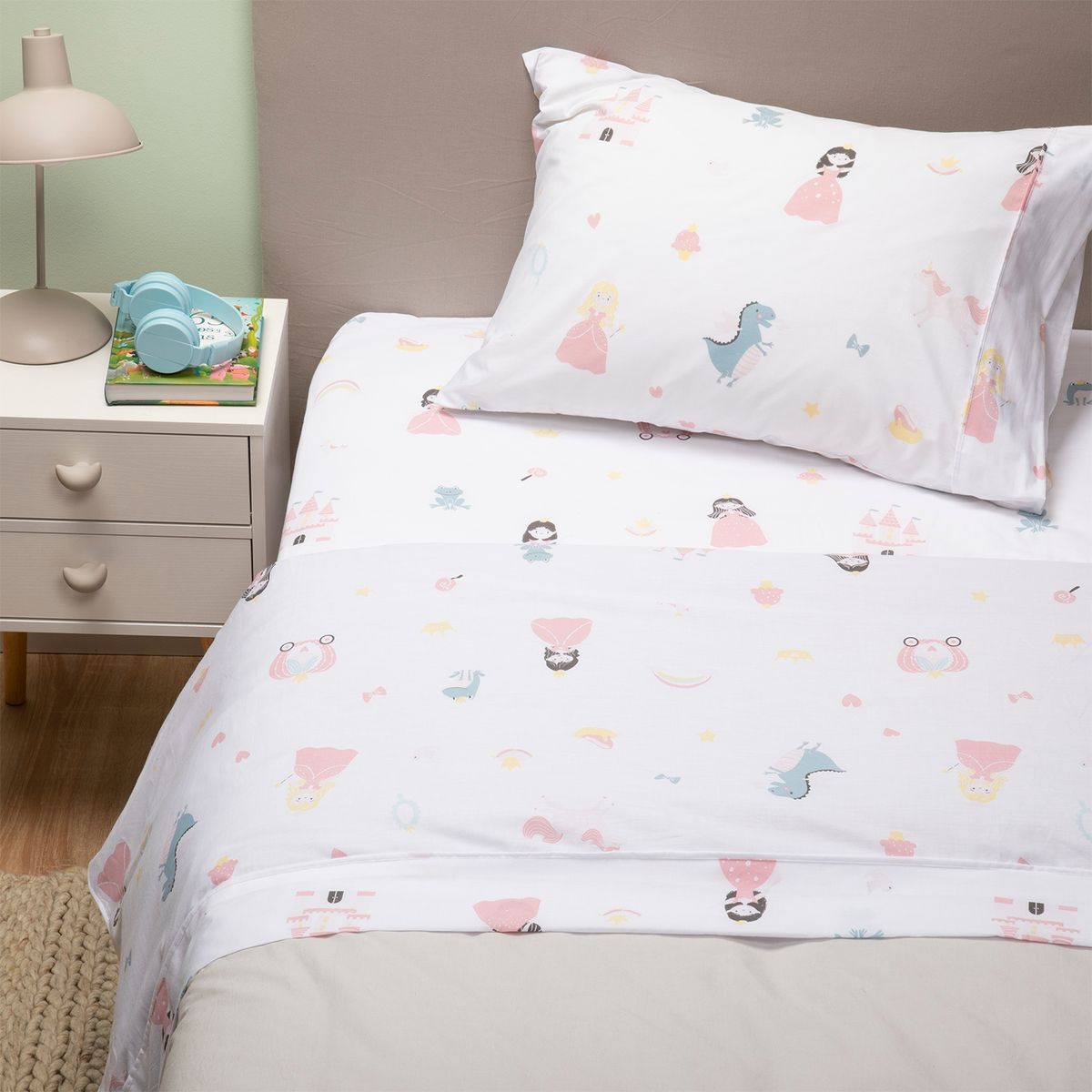 MICA KIDS - Juego de sábanas Polialgodón Infantil Mica Kids