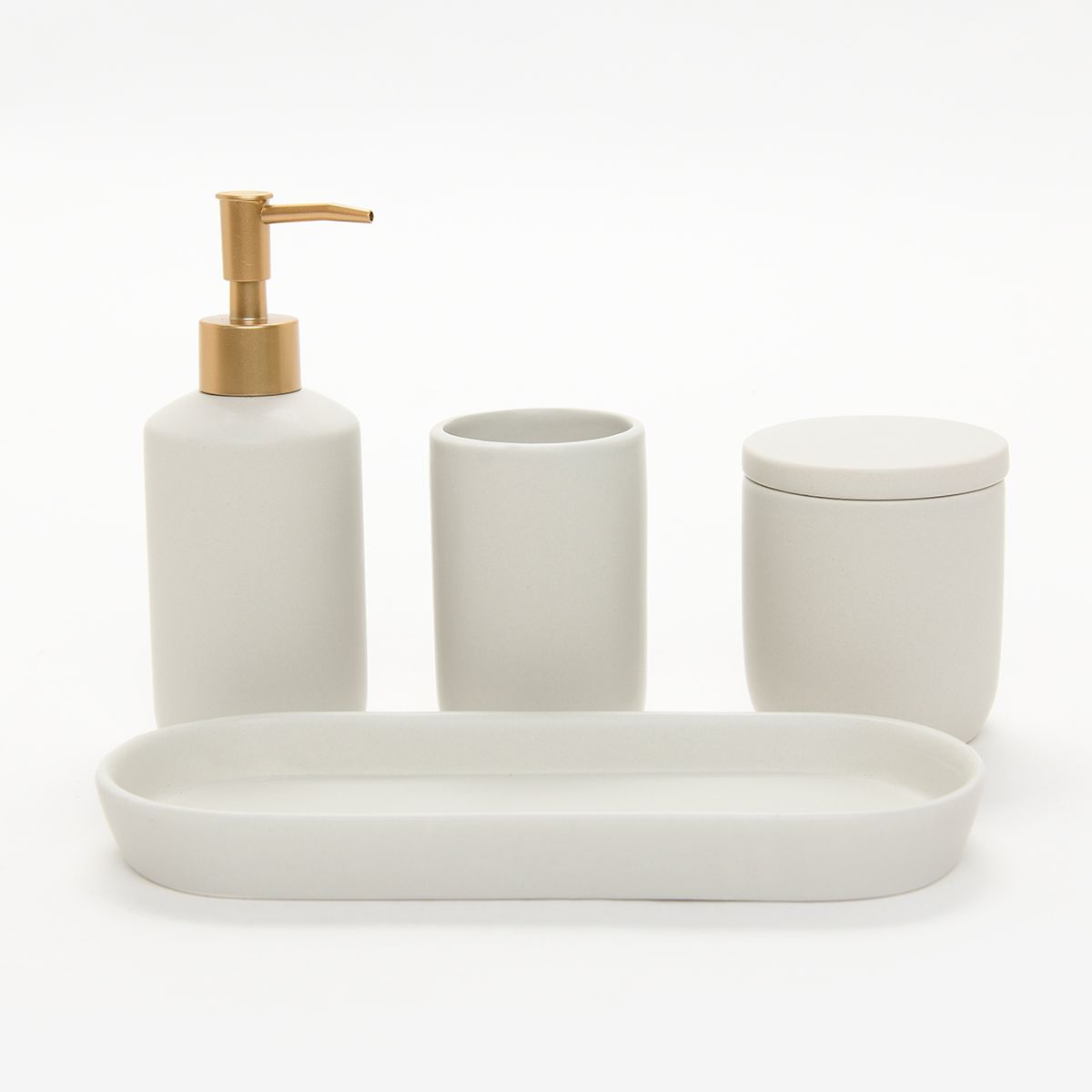 ROBERTA ALLEN - Set Accesorios de Baño Roberta Allen Mármol 4 Piezas