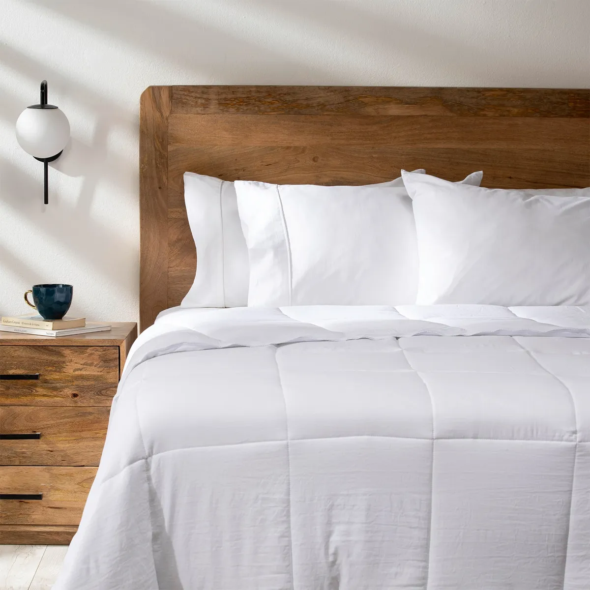 BASEMENT HOME - Plumón Algodón Basement Home Blanco 300 GSM