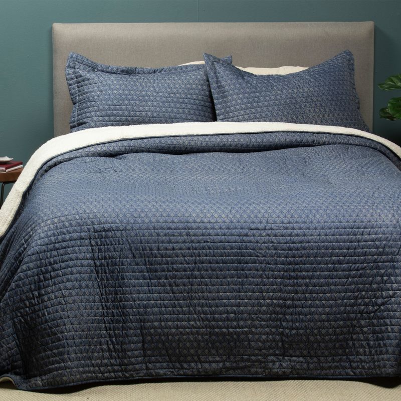 TEXTIL VIÑA - Cubrecama Sherpa Medalion Textil Viña