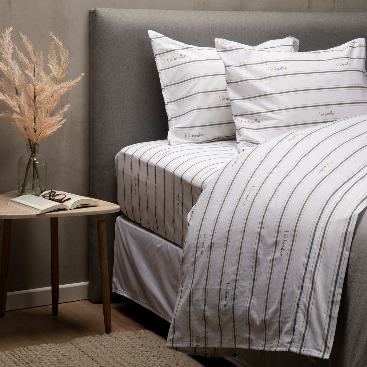 BENETTON - Benetton Juego De Sabanas Algodón 180 Hilos Estampado
