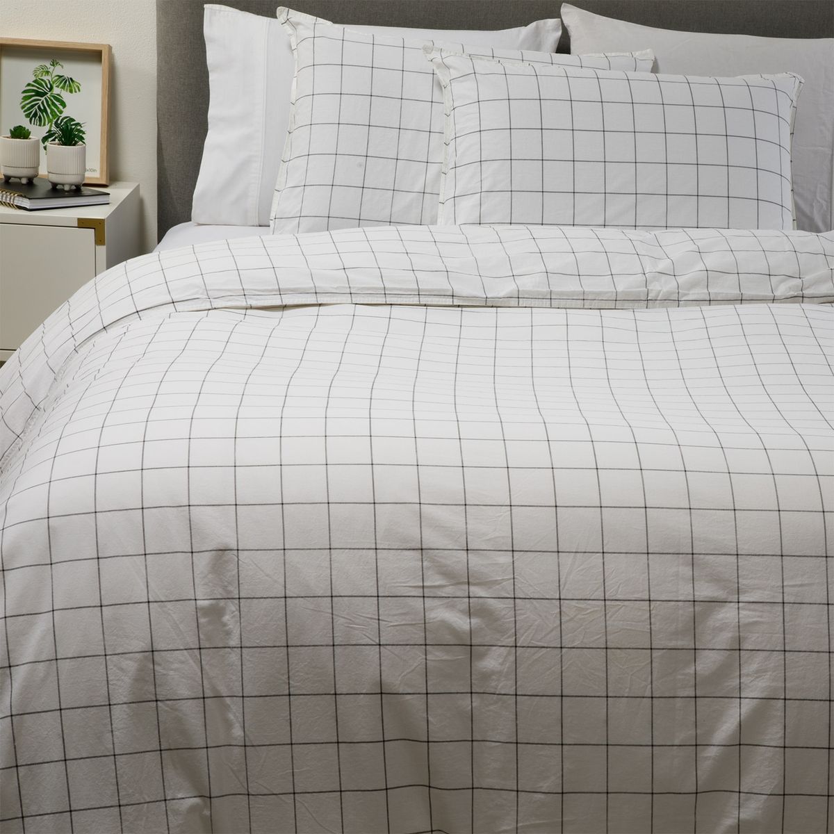 BASEMENT HOME - Funda de Plumón Washed Gris Basement Home