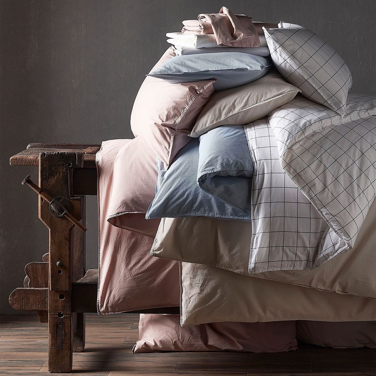 BASEMENT HOME - Funda de Plumón Washed Gris Basement Home