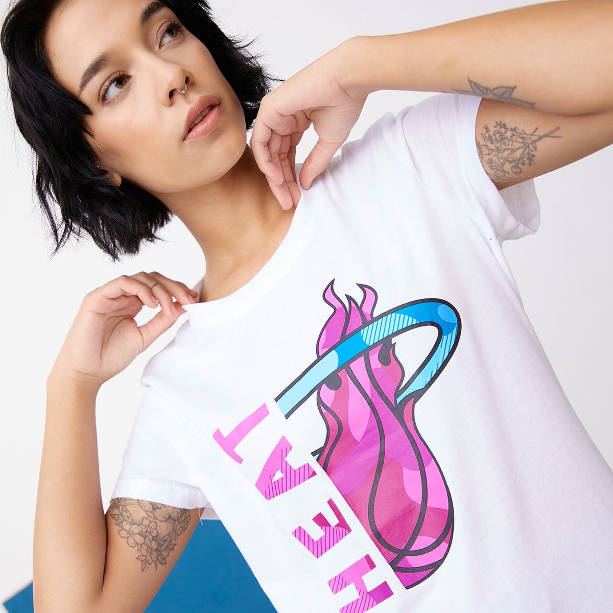 NBA - Polera Manga Corta Mujer Nba