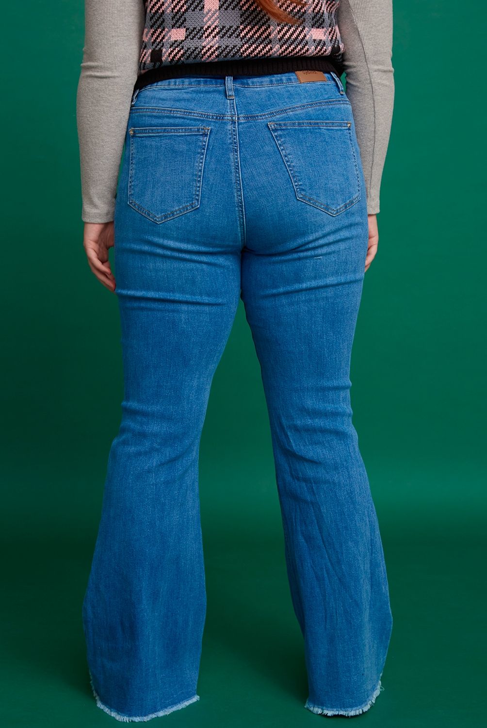 SYBILLA - Jeans Flare Grace Plus Tiro Medio Mujer Sybilla