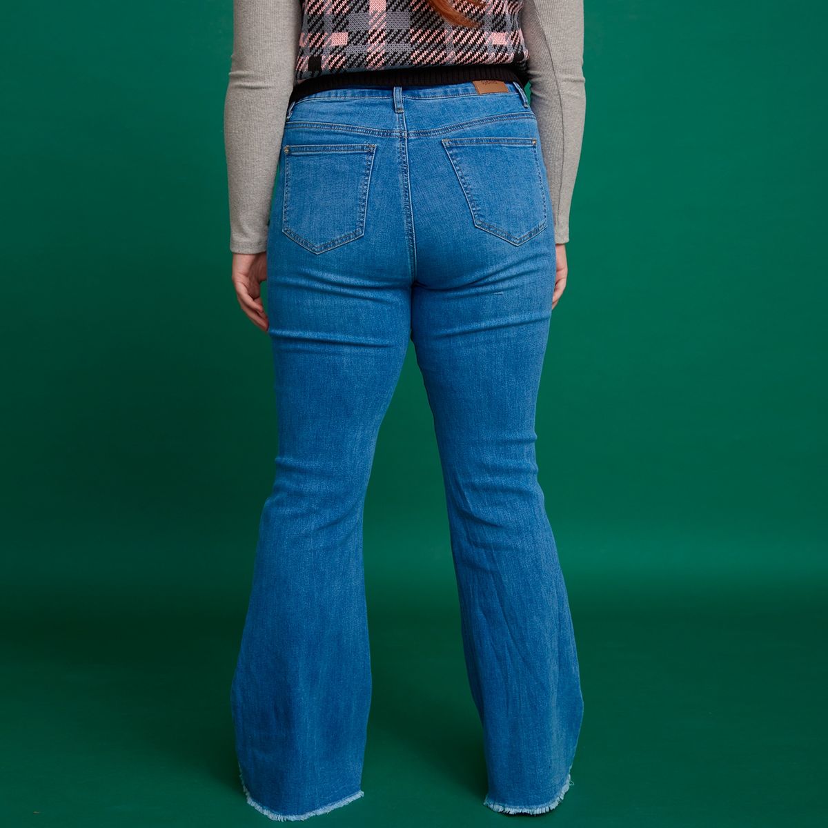 SYBILLA - Jeans Flare Grace Plus Tiro Medio Mujer Sybilla
