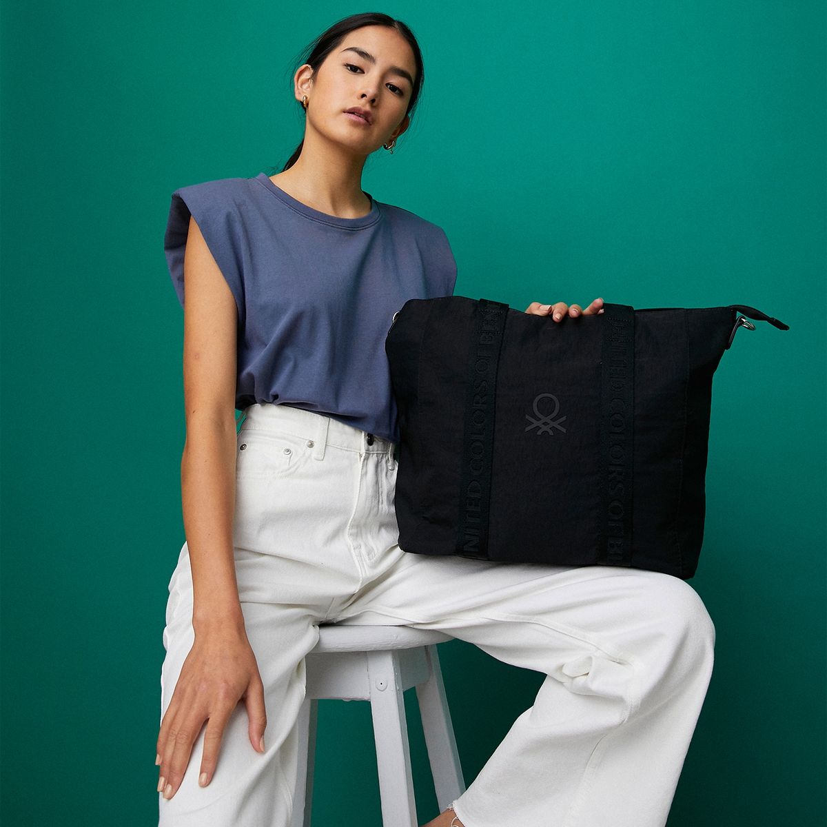 BENETTON - Cartera negra