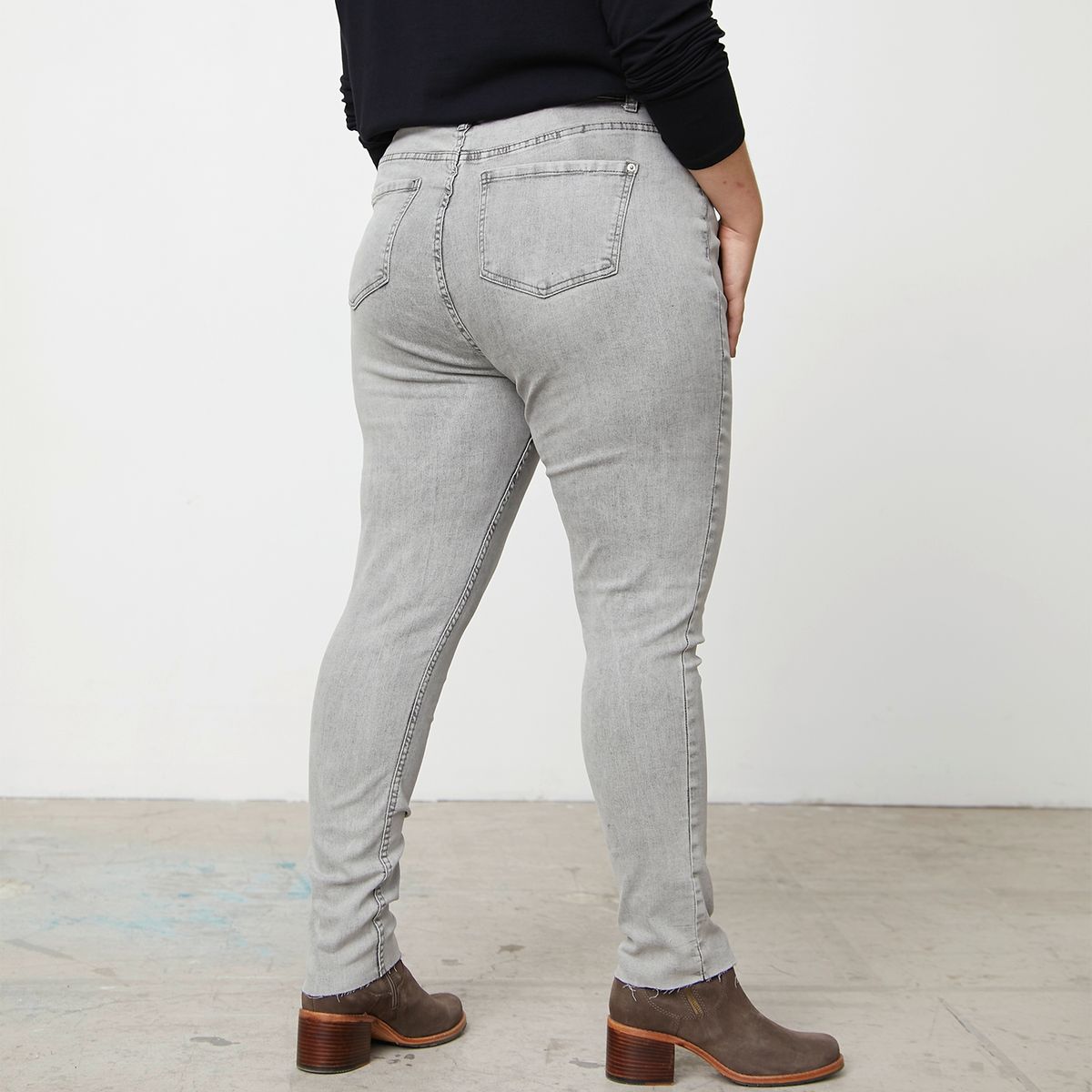 UNIVERSITY CLUB - University Club Jeans Skinny Tiro Alto Denim Mujer