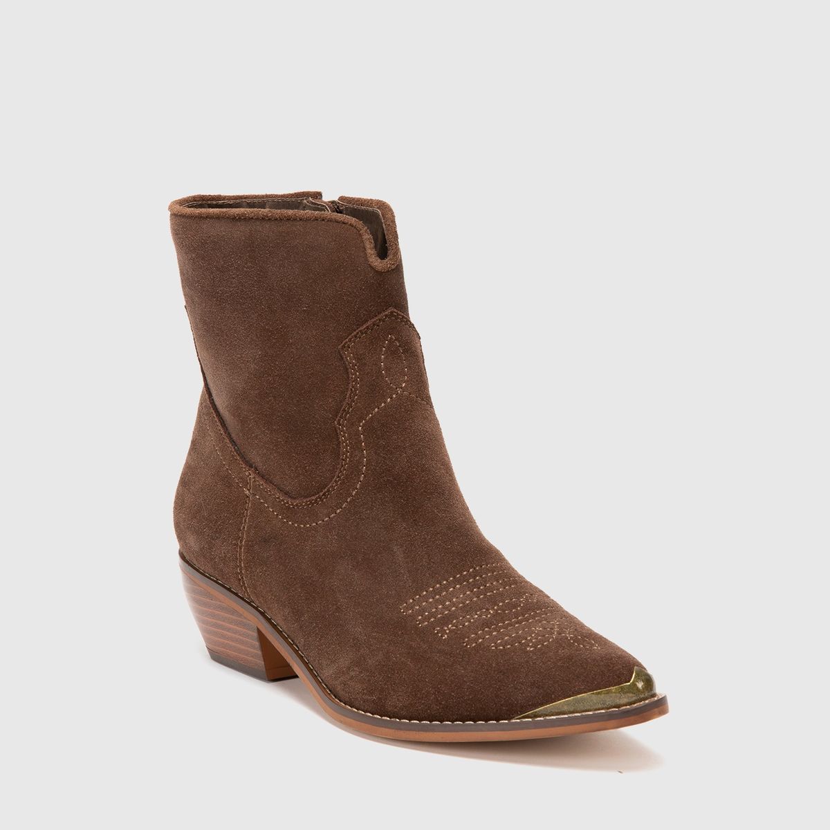 CECILIA BOLOCCO - Bota Vaquera Mujer Cuero Negro Cecilia Bolocco