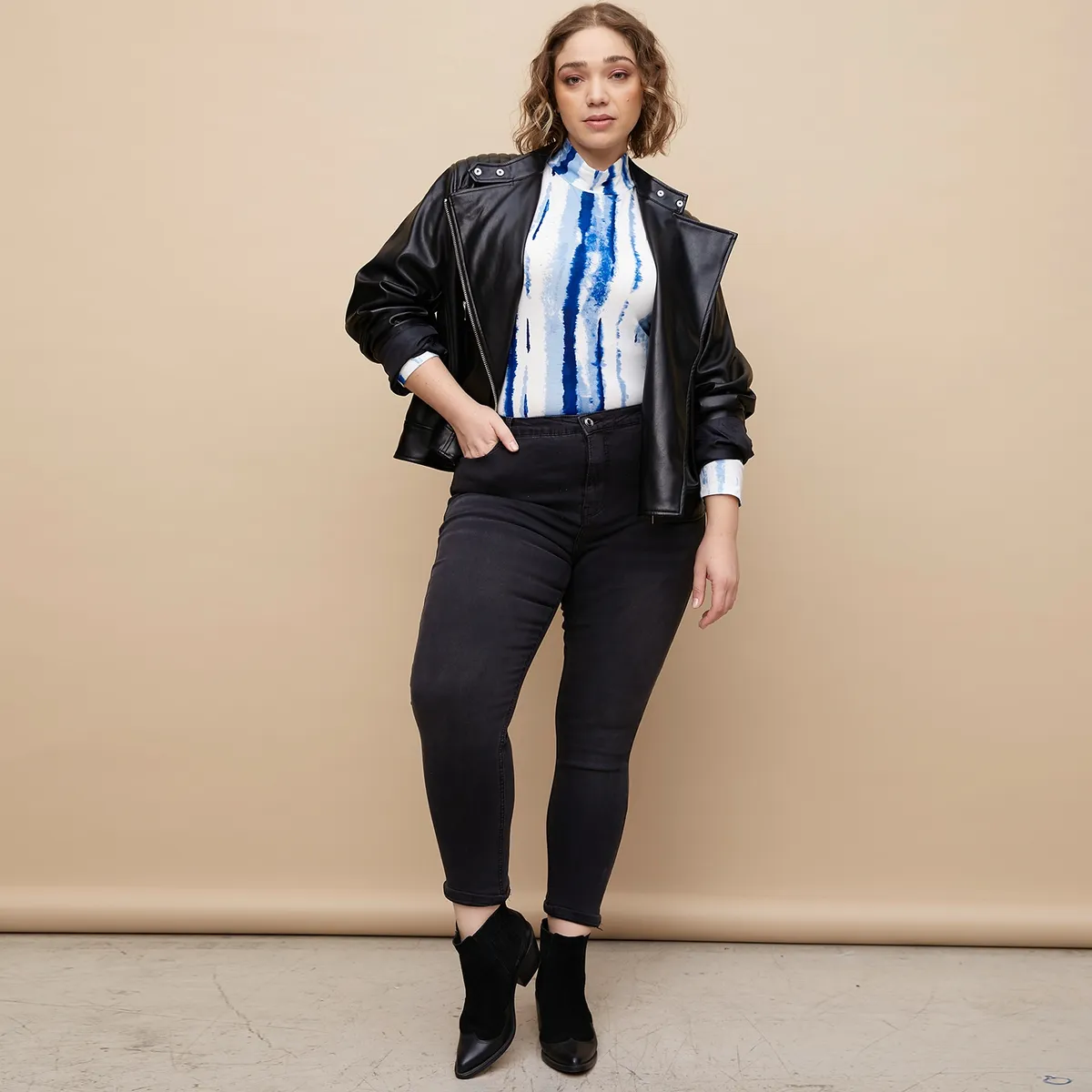 BASEMENT - Jeans Skinny Tiro Alto Mujer Basement