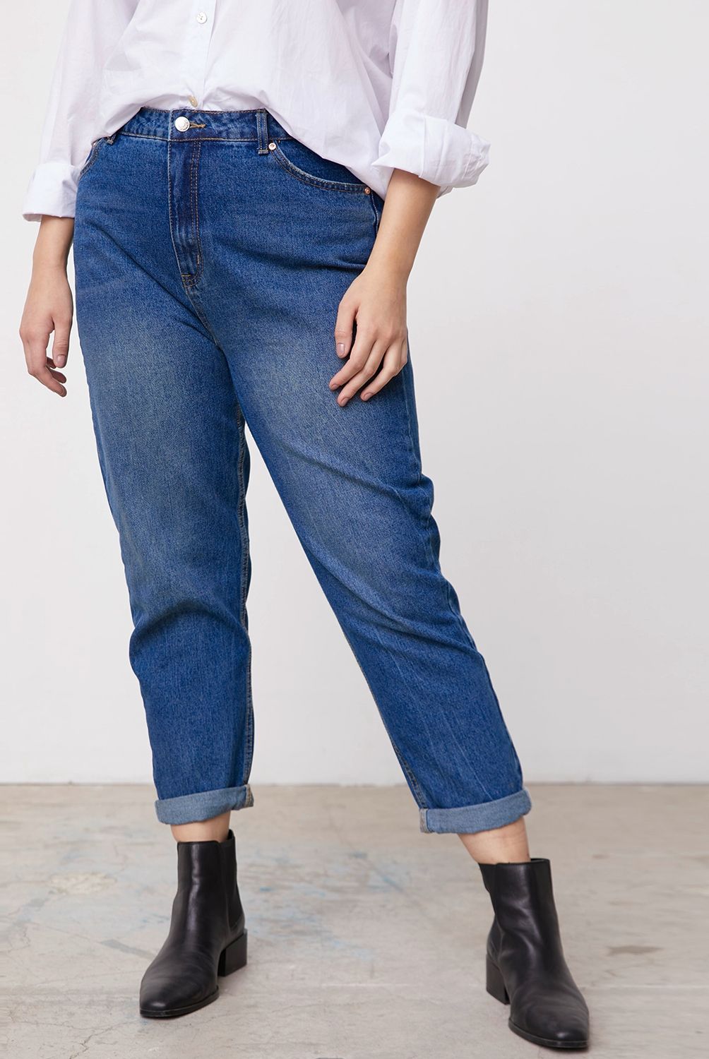 BASEMENT - Jeans Mom Tiro Alto Mujer Basement