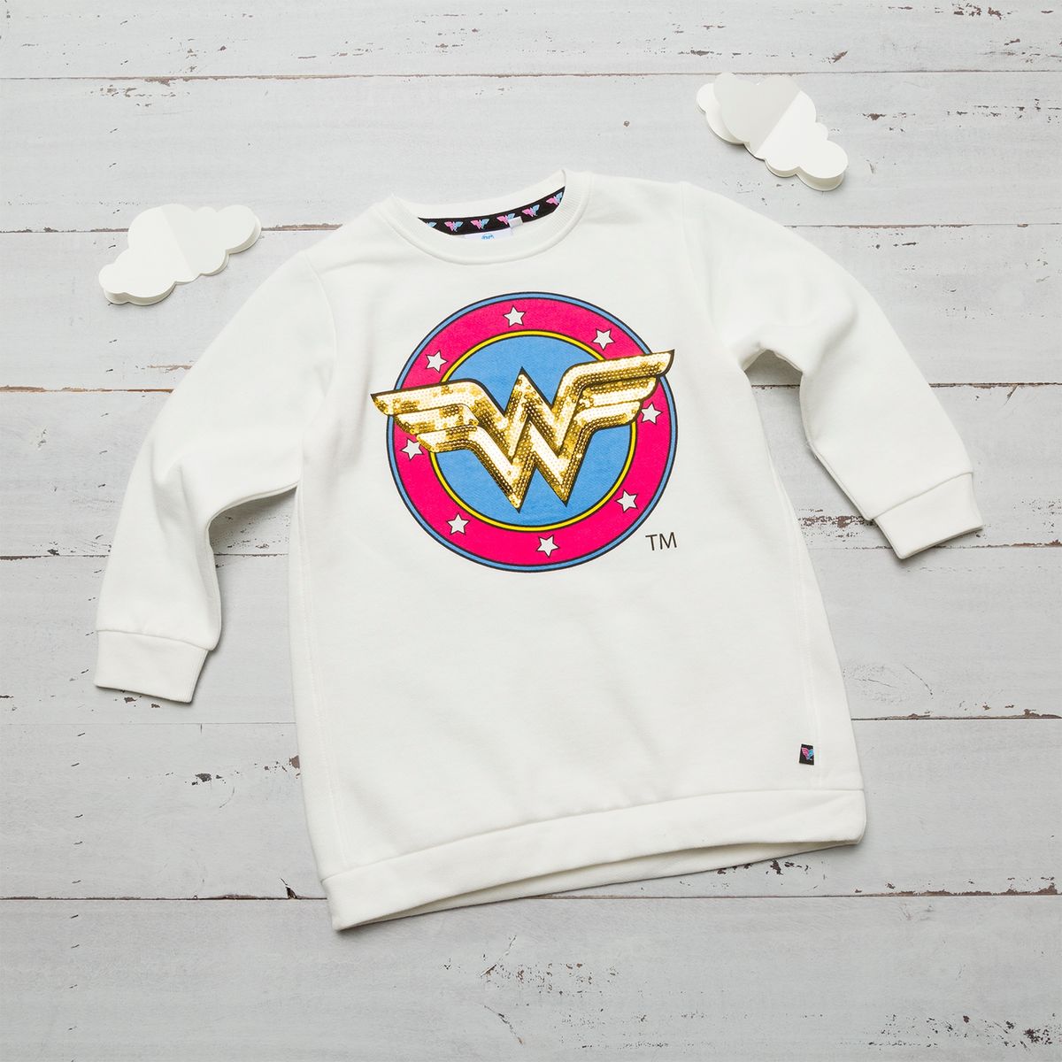 DC SUPER HERO GIRLS - Polerón Mujer Maravilla Algodón afranelado Niña