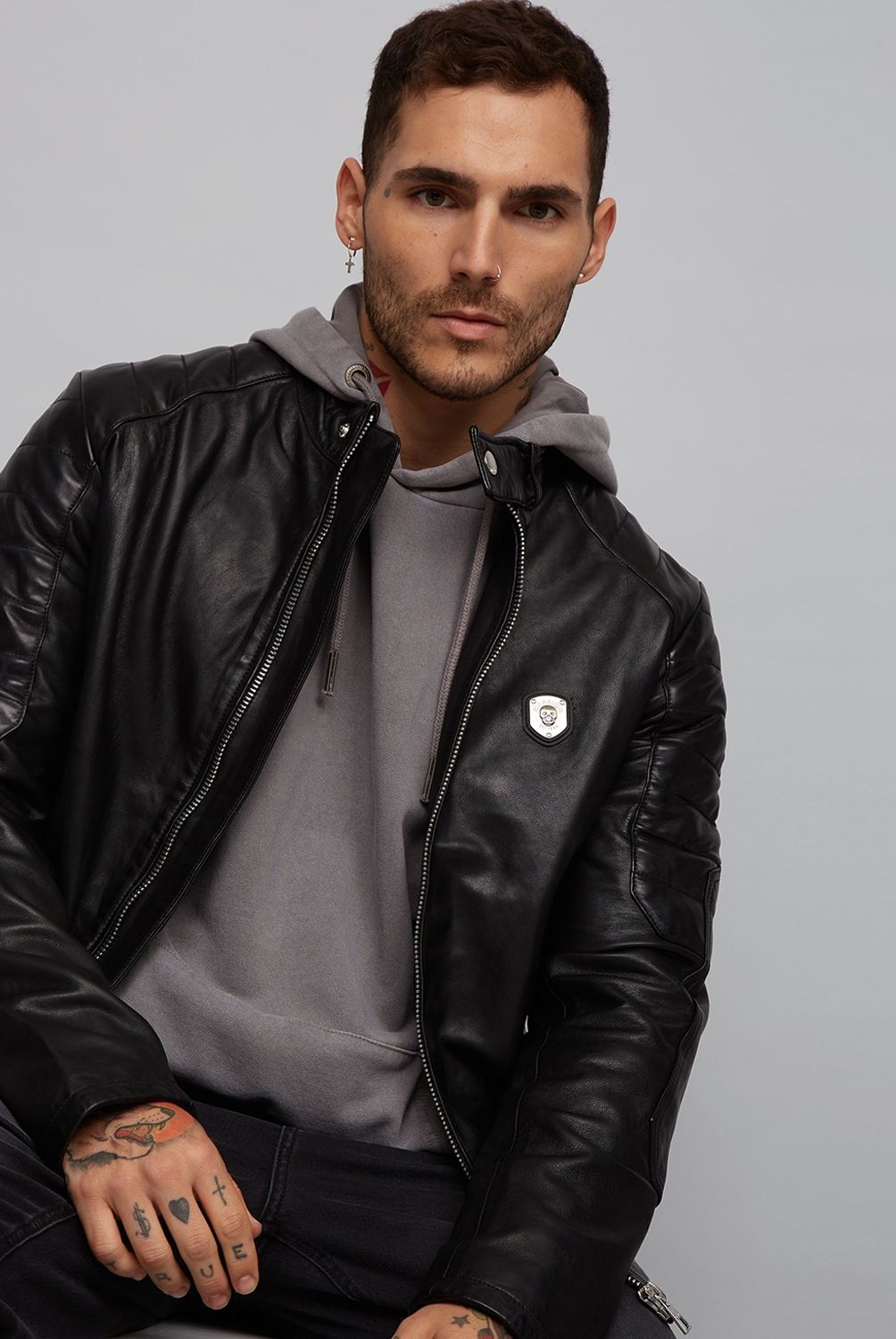 MOSSIMO - Mossimo Chaqueta Cuero Hombre