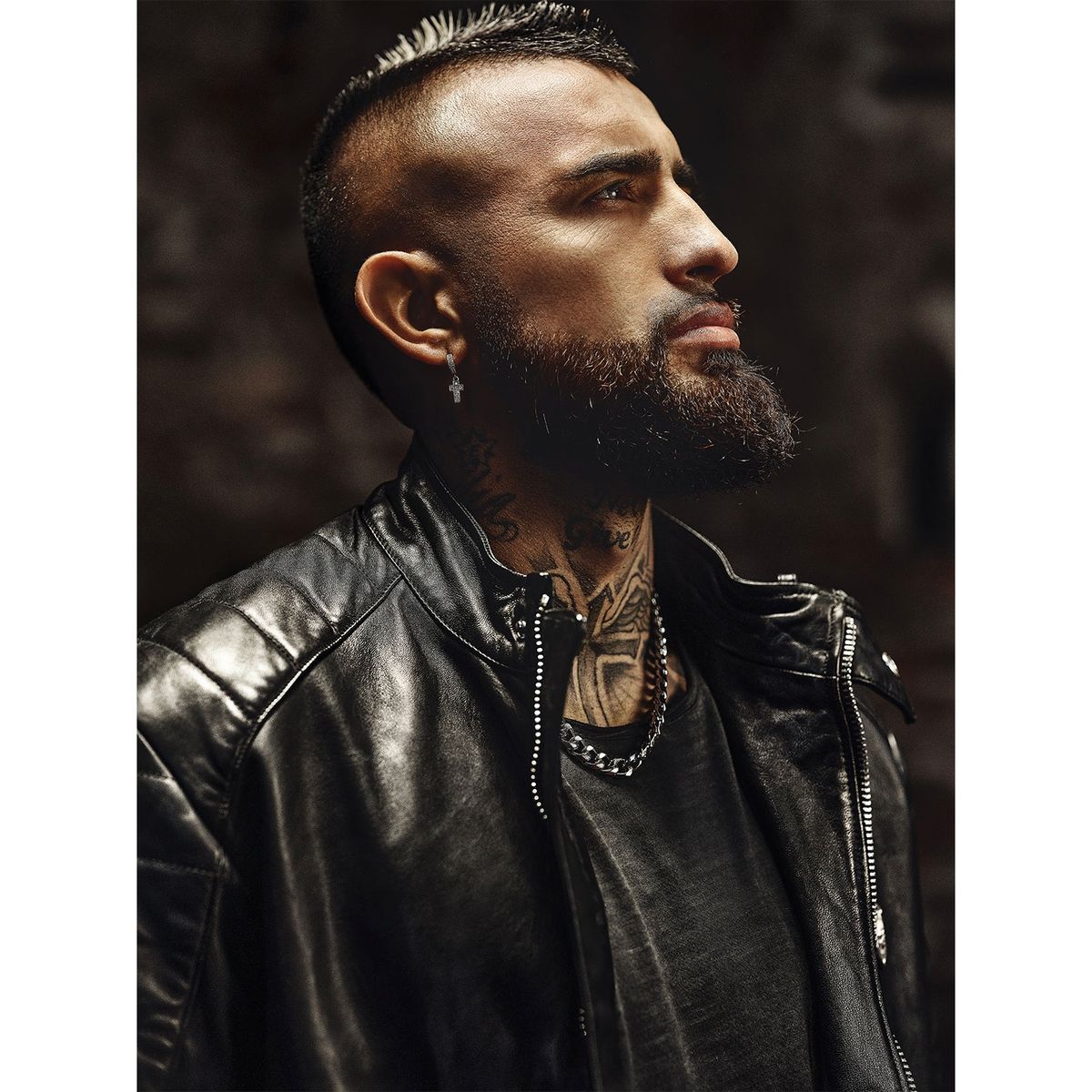 MOSSIMO - Mossimo Chaqueta Cuero Hombre