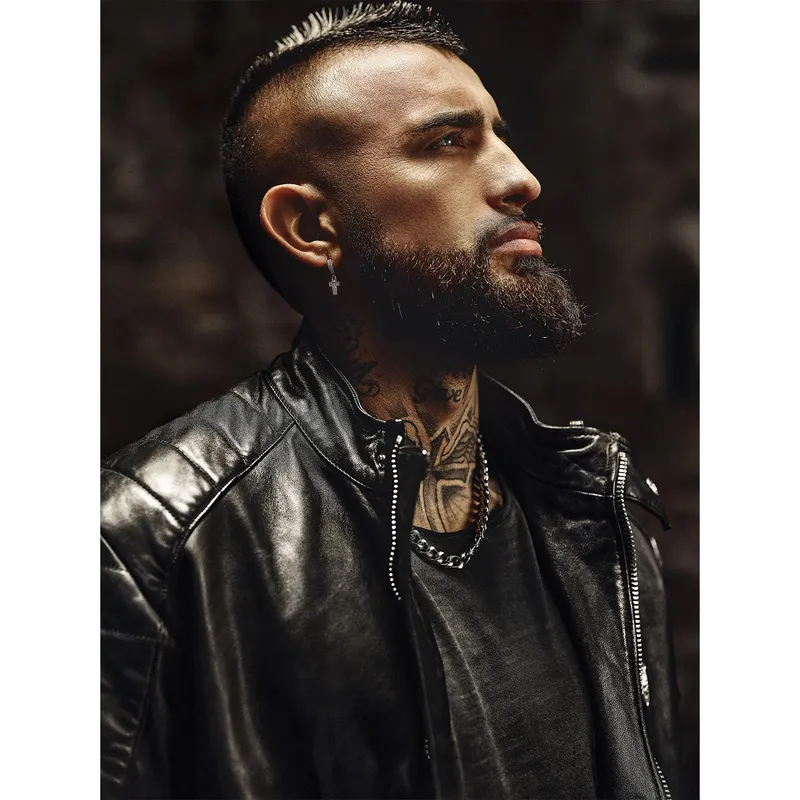 MOSSIMO - Mossimo Chaqueta Cuero Hombre