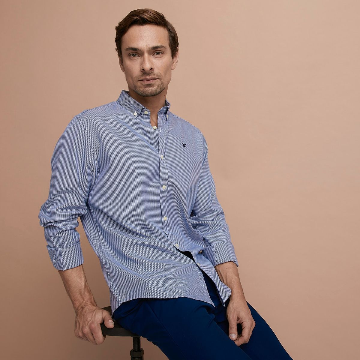 WOLF&HANK - Wolf & Hank Camisa Manga Larga Oxford Slim Fit Hombre