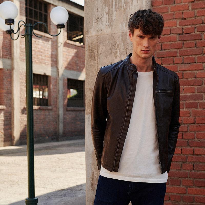 WOLF&HANK - Wolf & Hank Chaqueta 100% Cuero Hombre