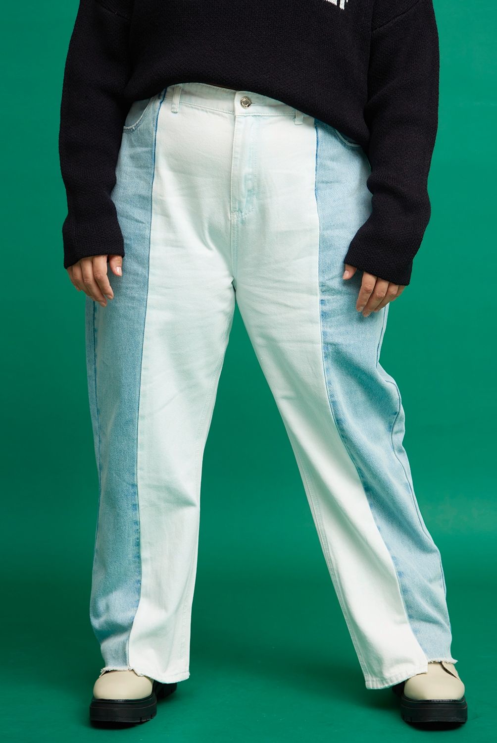 SYBILLA - Sybilla Jeans Mom Tiro Alto Mujer