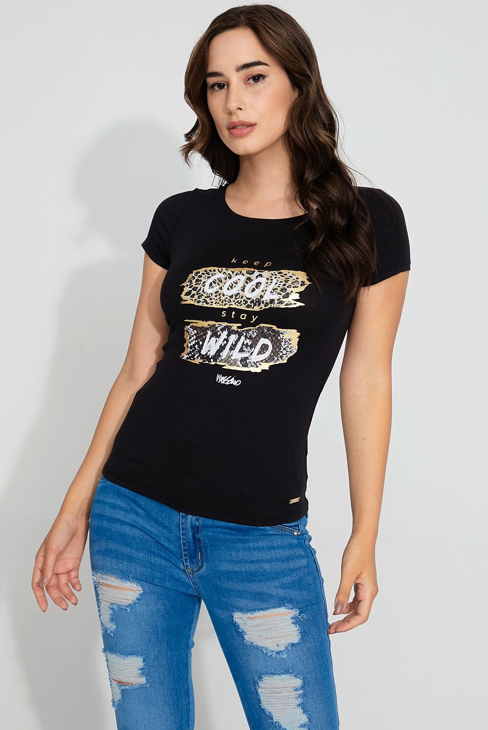 MOSSIMO - Mossimo Polera Manga Corta Mujer