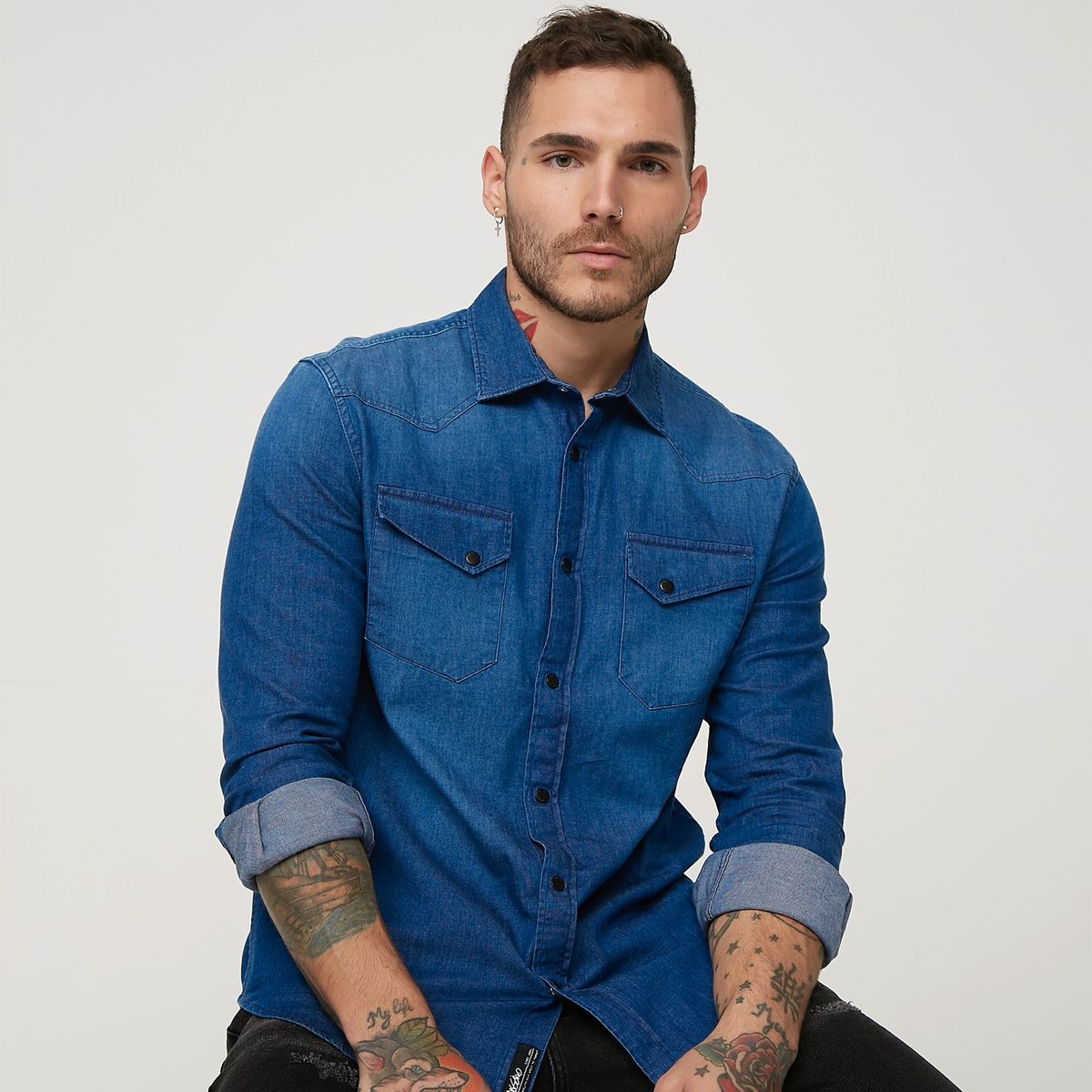 MOSSIMO - Mossimo Camisa De Vestir Hombre