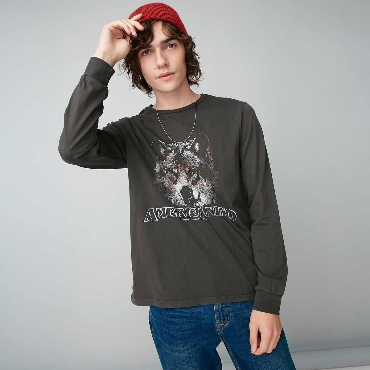 AMERICANINO - Polera Manga Larga Hombre Americanino