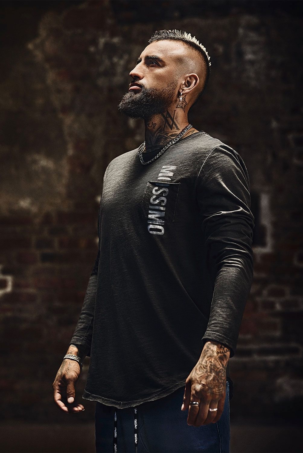 MOSSIMO - Mossimo Polera Manga Larga Algodón Hombre