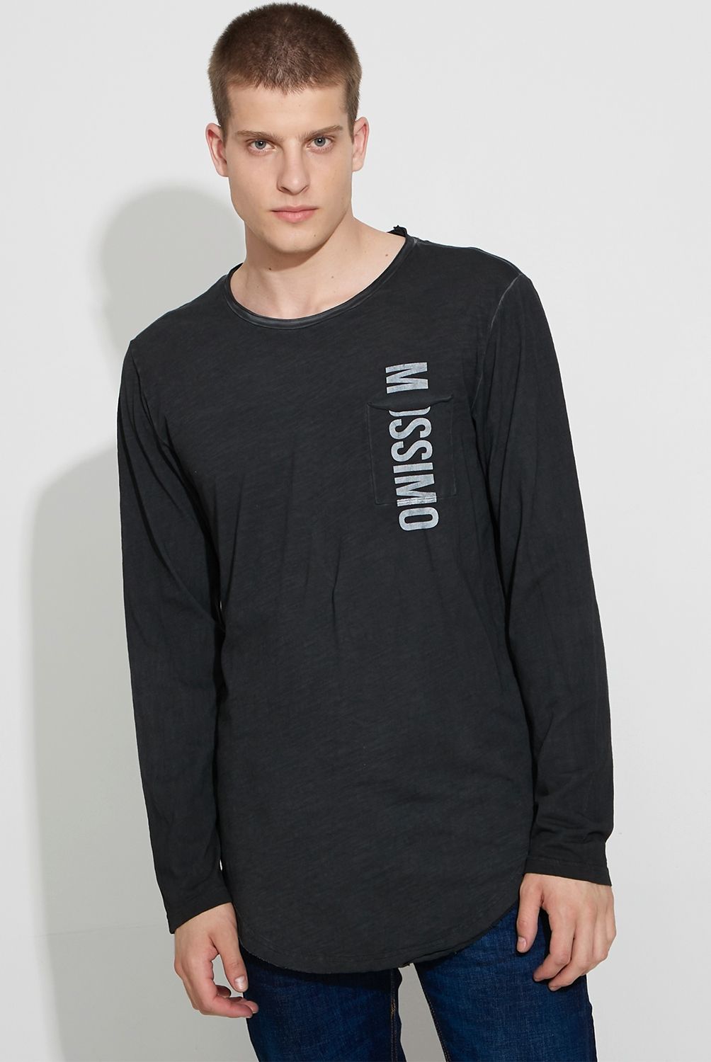 MOSSIMO - Mossimo Polera Manga Larga Algodón Hombre