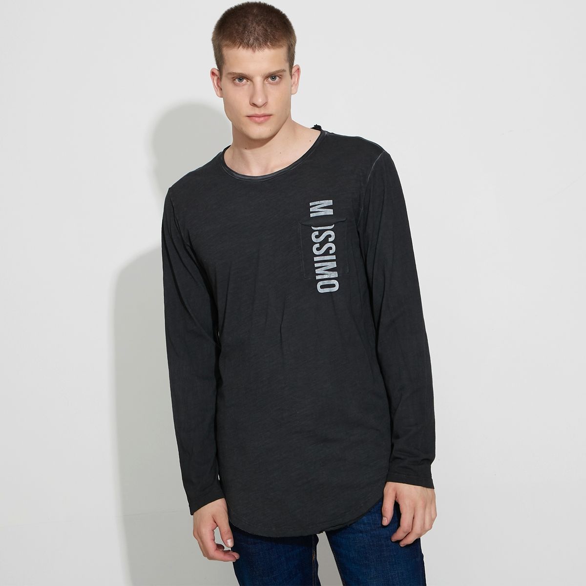 MOSSIMO - Mossimo Polera Manga Larga Algodón Hombre