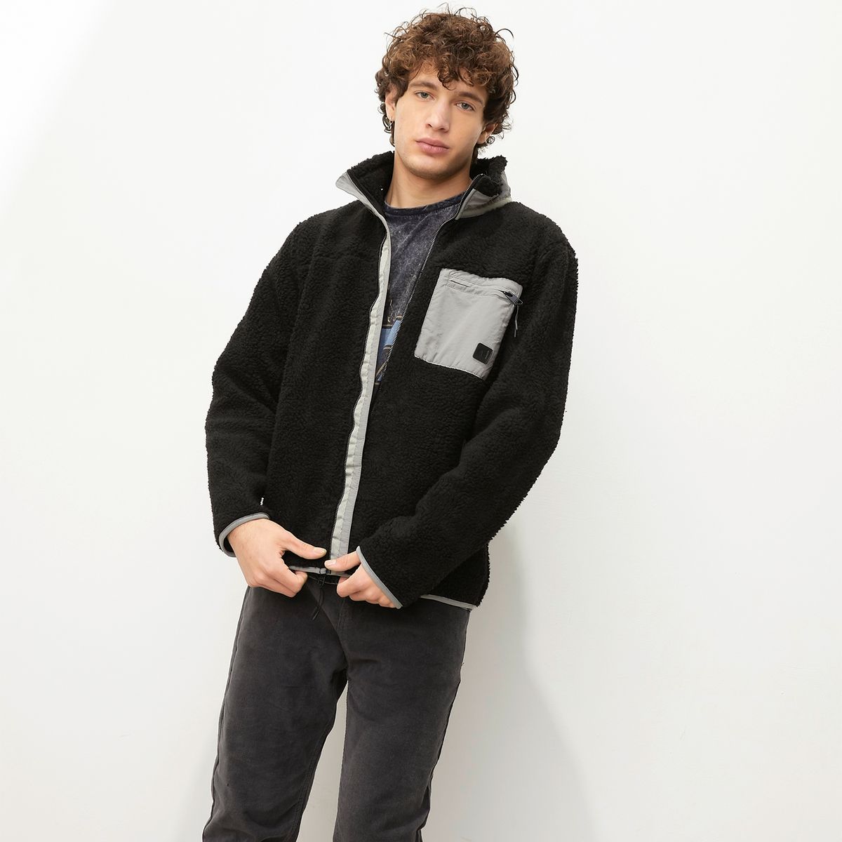 AMERICANINO - Americanino Polar Polar con Cierre 100% Polyester Sherpa Hombre