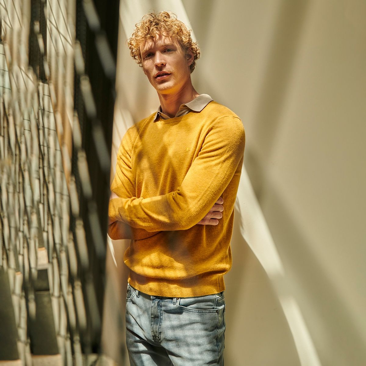 WOLF&HANK - Wolf & Hank Sweater Cuello Redondo 100% Lana Merino Hombre